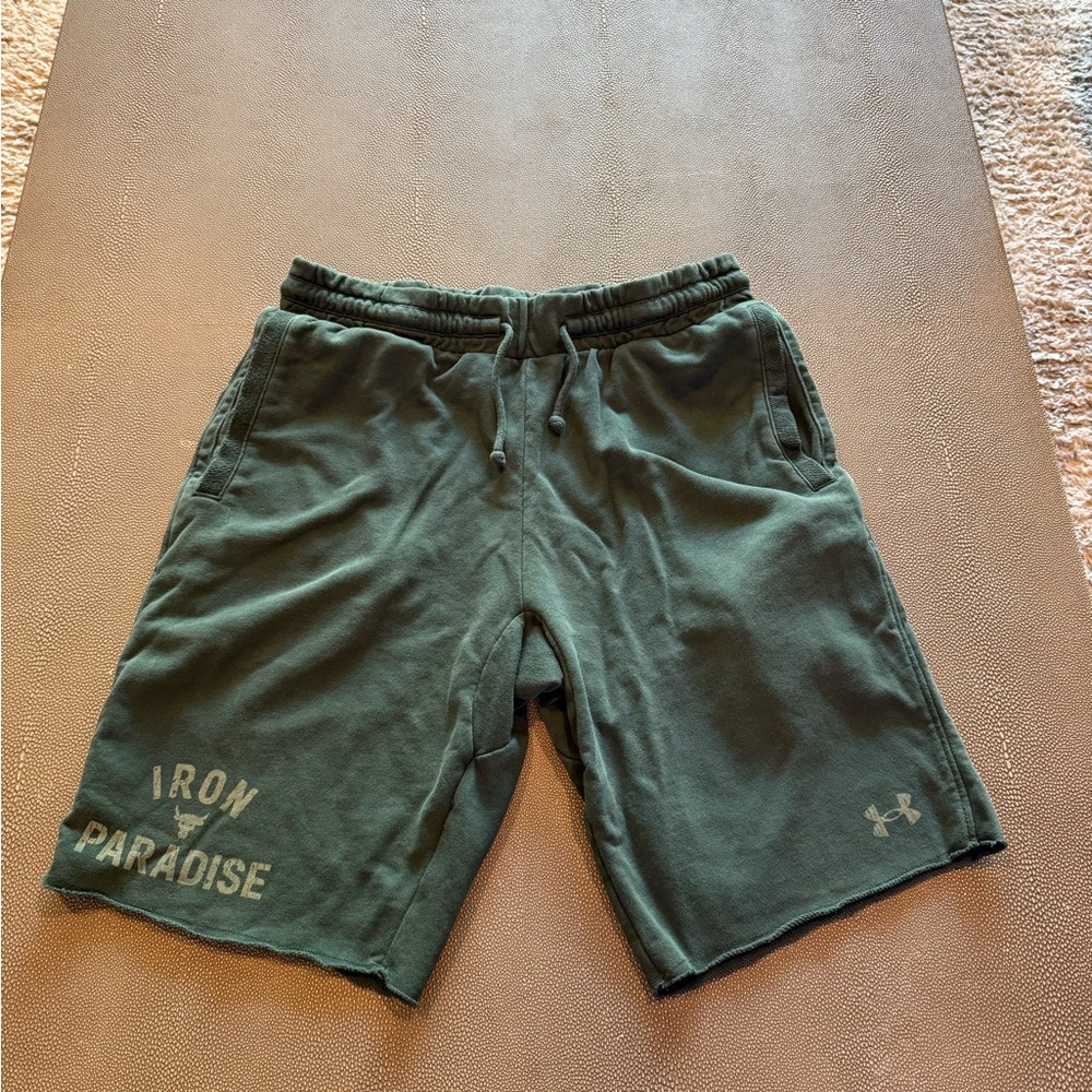 Under Armour Olive Green Men's Athletic Shorts